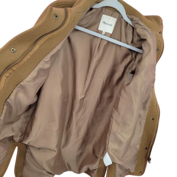 Women's Madewell Brown Estate Cacoon Wool Coat XXS - Picture 8 of 13